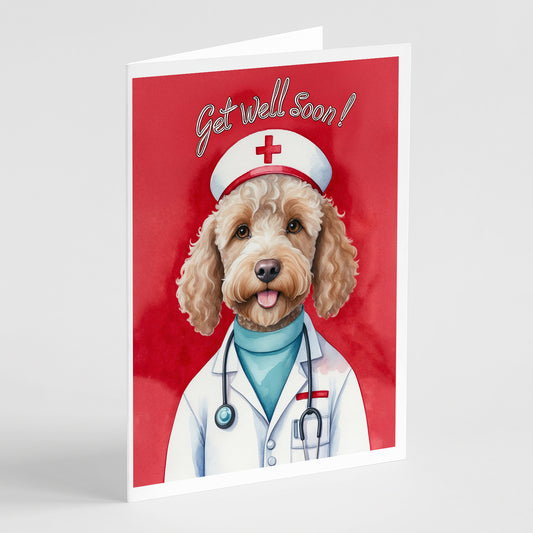 Buy this Labradoodle Get Well Soon Greeting Cards Pack of 8