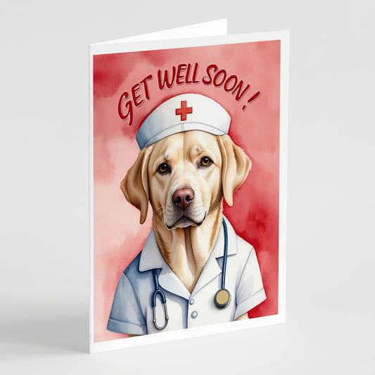 Buy this Yellow Labrador Retriever Get Well Soon Greeting Cards Pack of 8
