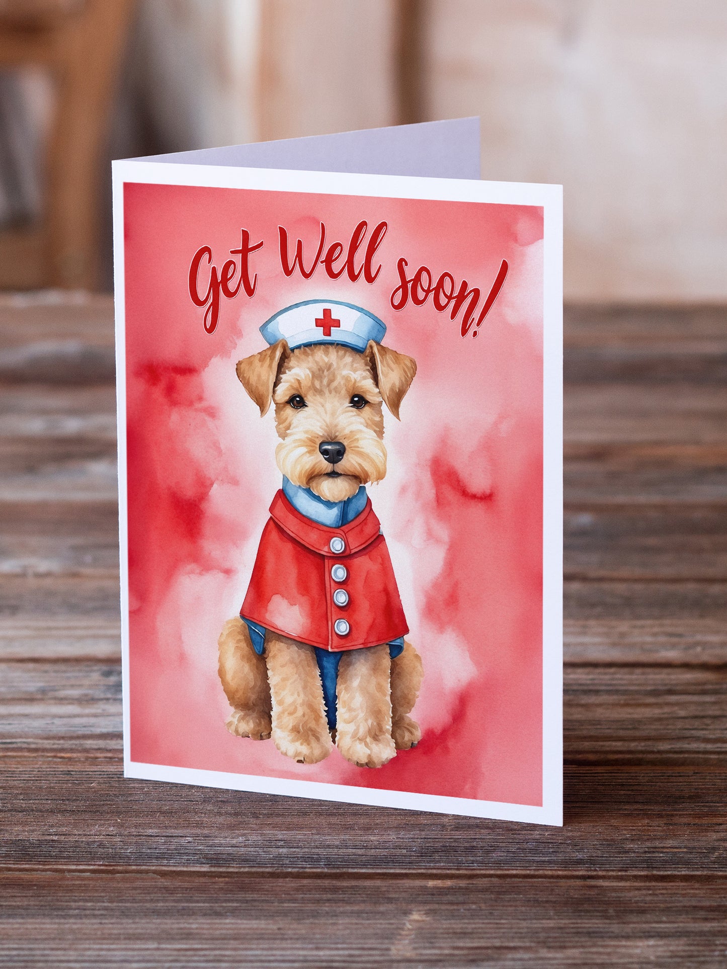 Lakeland Terrier Get Well Soon Greeting Cards Pack of 8