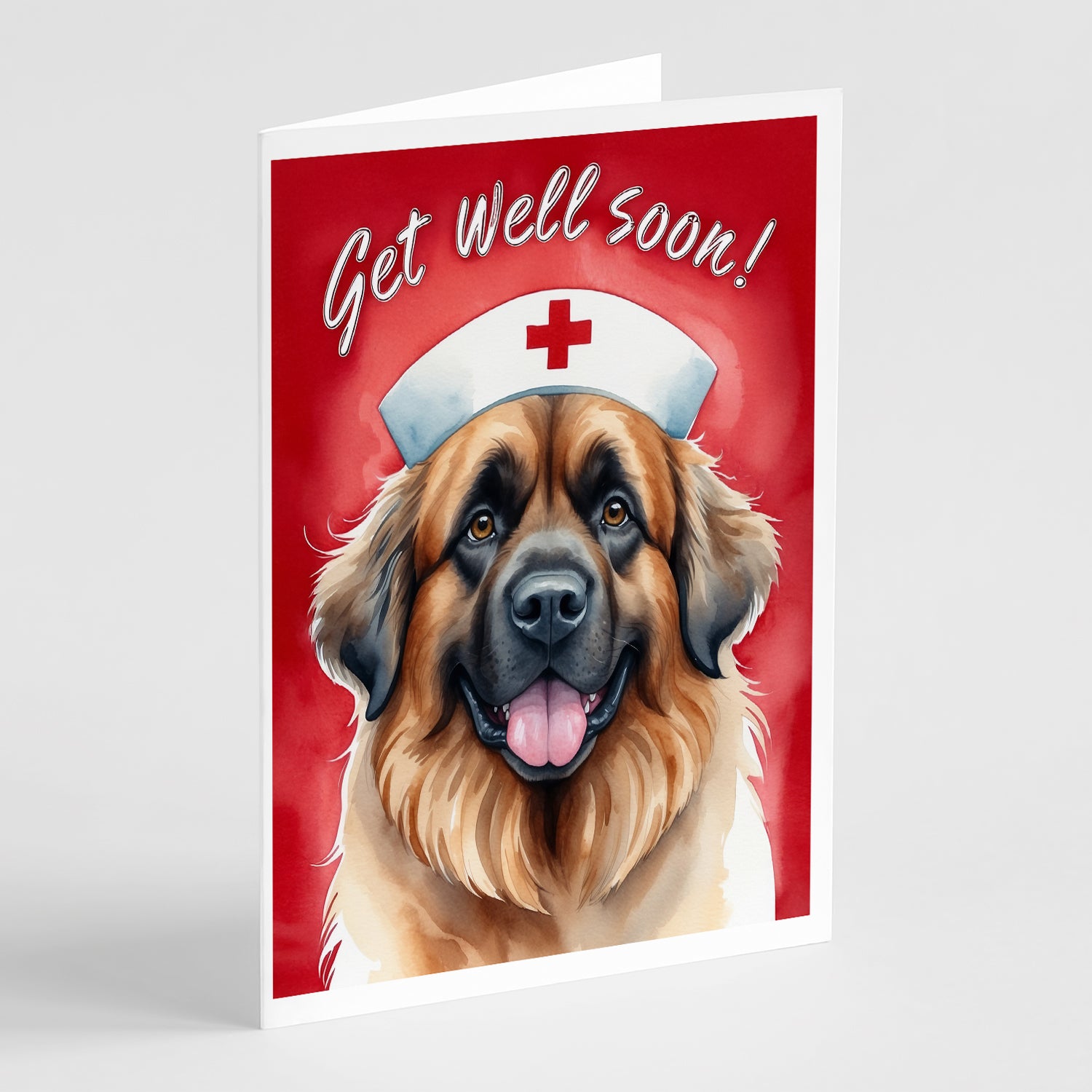 Buy this Leonberger Get Well Soon Greeting Cards Pack of 8