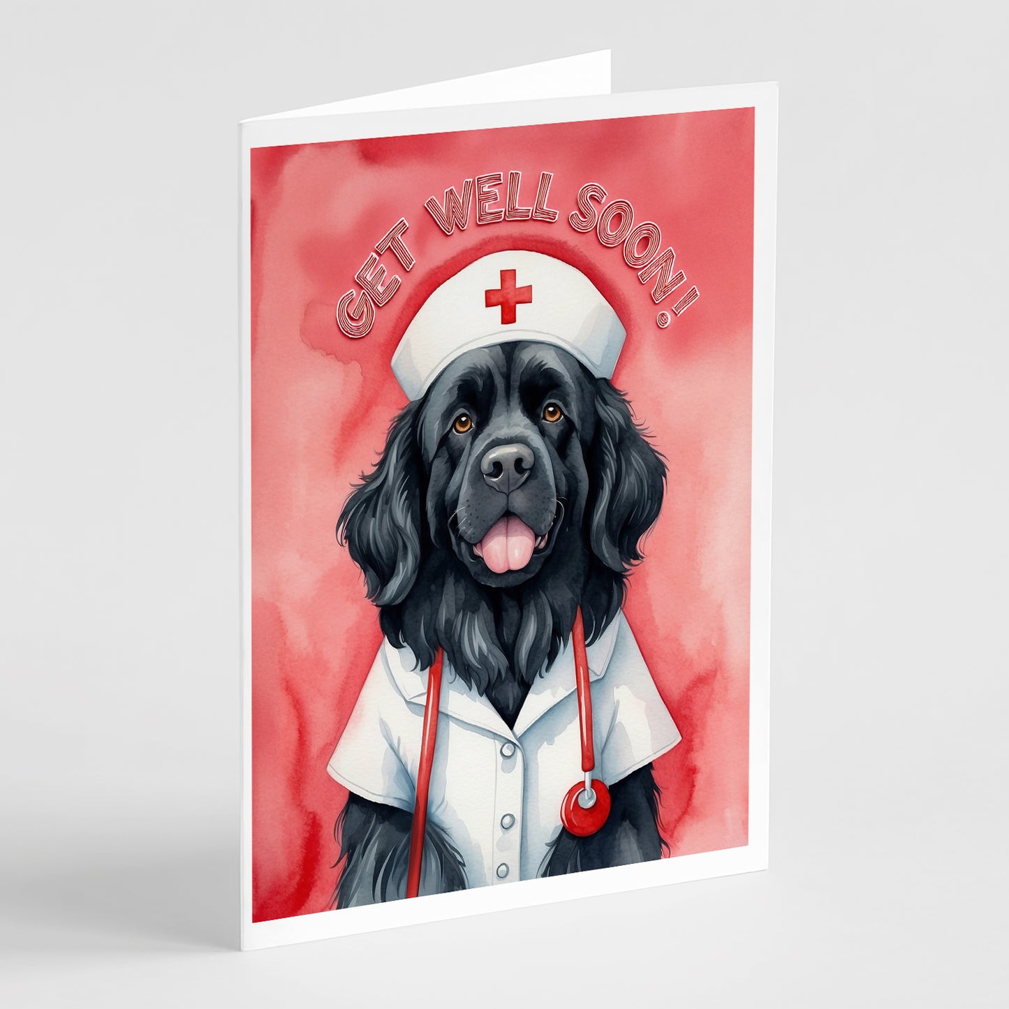 Buy this Newfoundland Get Well Soon Greeting Cards Pack of 8