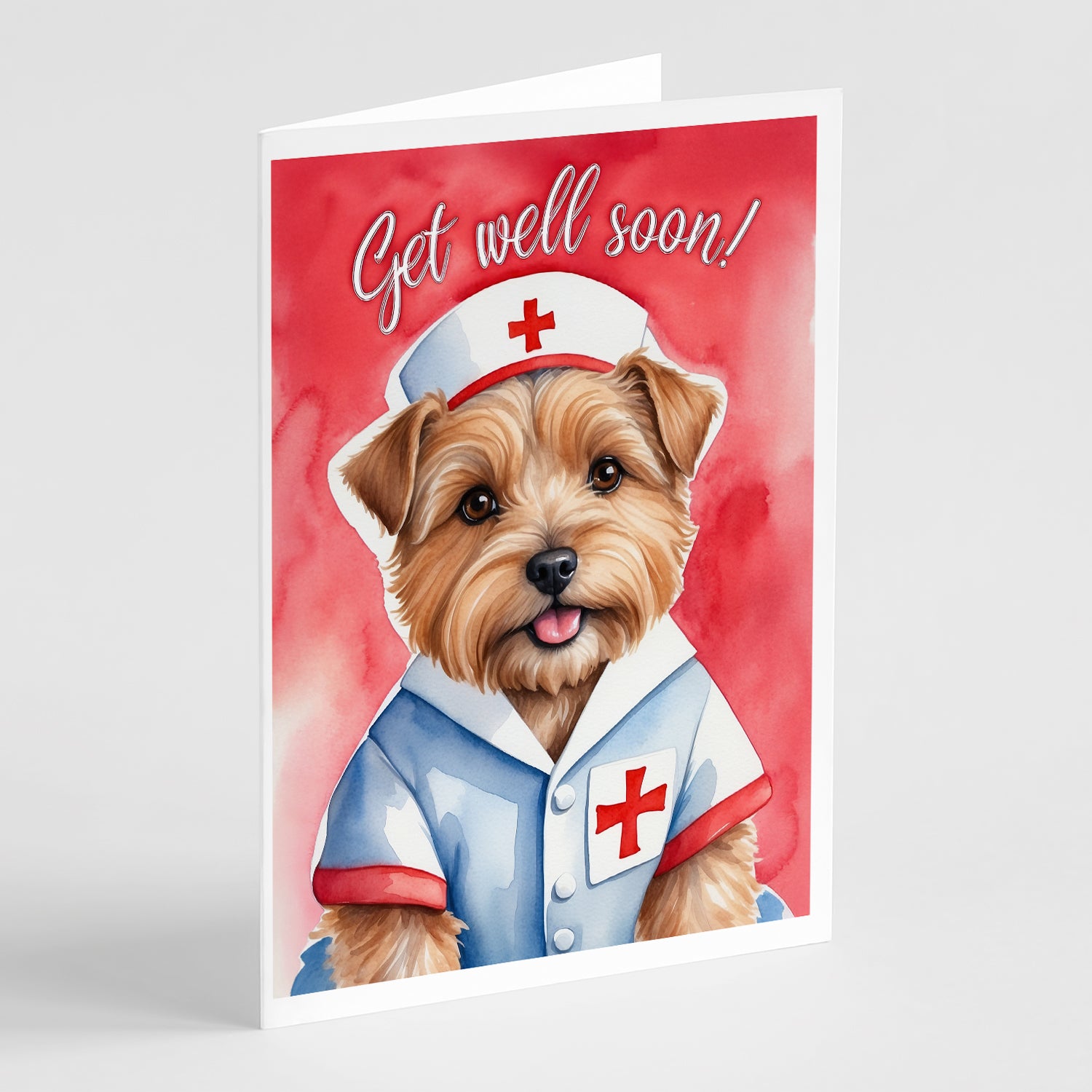 Buy this Norfolk Terrier Get Well Soon Greeting Cards Pack of 8