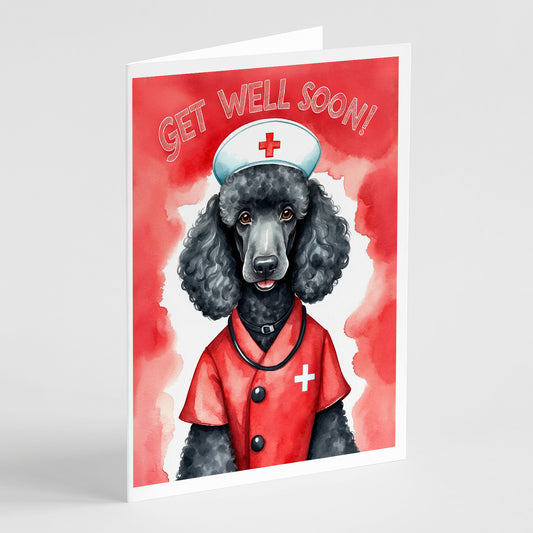 Buy this Poodle Get Well Soon Greeting Cards Pack of 8