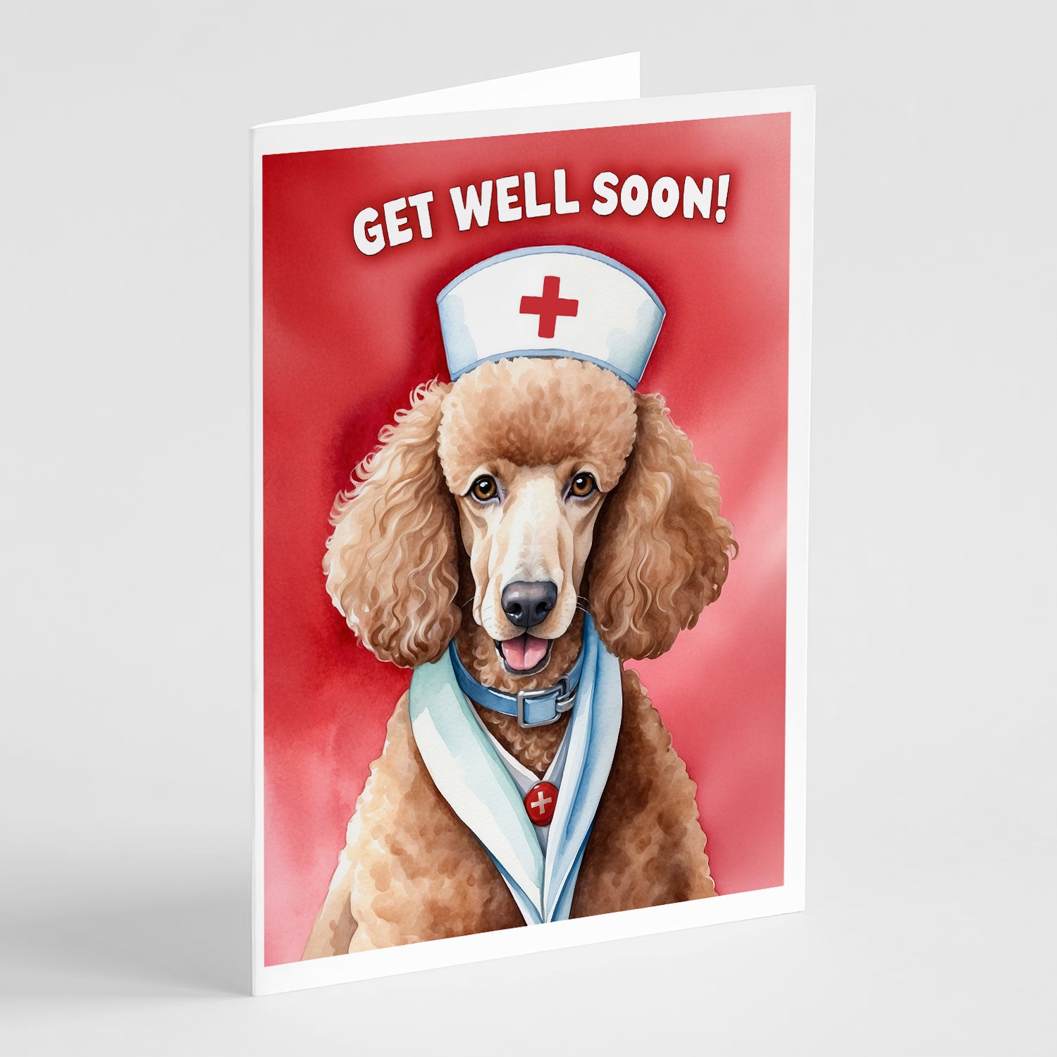 Buy this Poodle Get Well Soon Greeting Cards Pack of 8