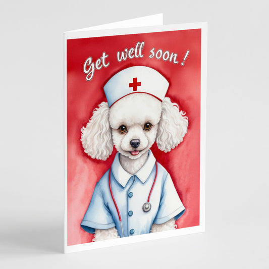 Buy this Poodle Get Well Soon Greeting Cards Pack of 8