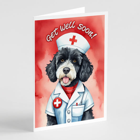 Buy this Portuguese Water Dog Get Well Soon Greeting Cards Pack of 8