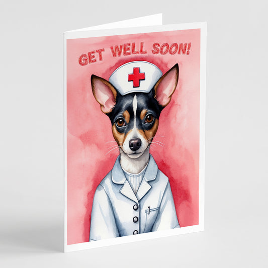 Buy this Rat Terrier Get Well Soon Greeting Cards Pack of 8