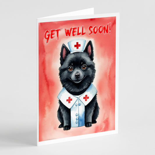 Buy this Schipperke Get Well Soon Greeting Cards Pack of 8