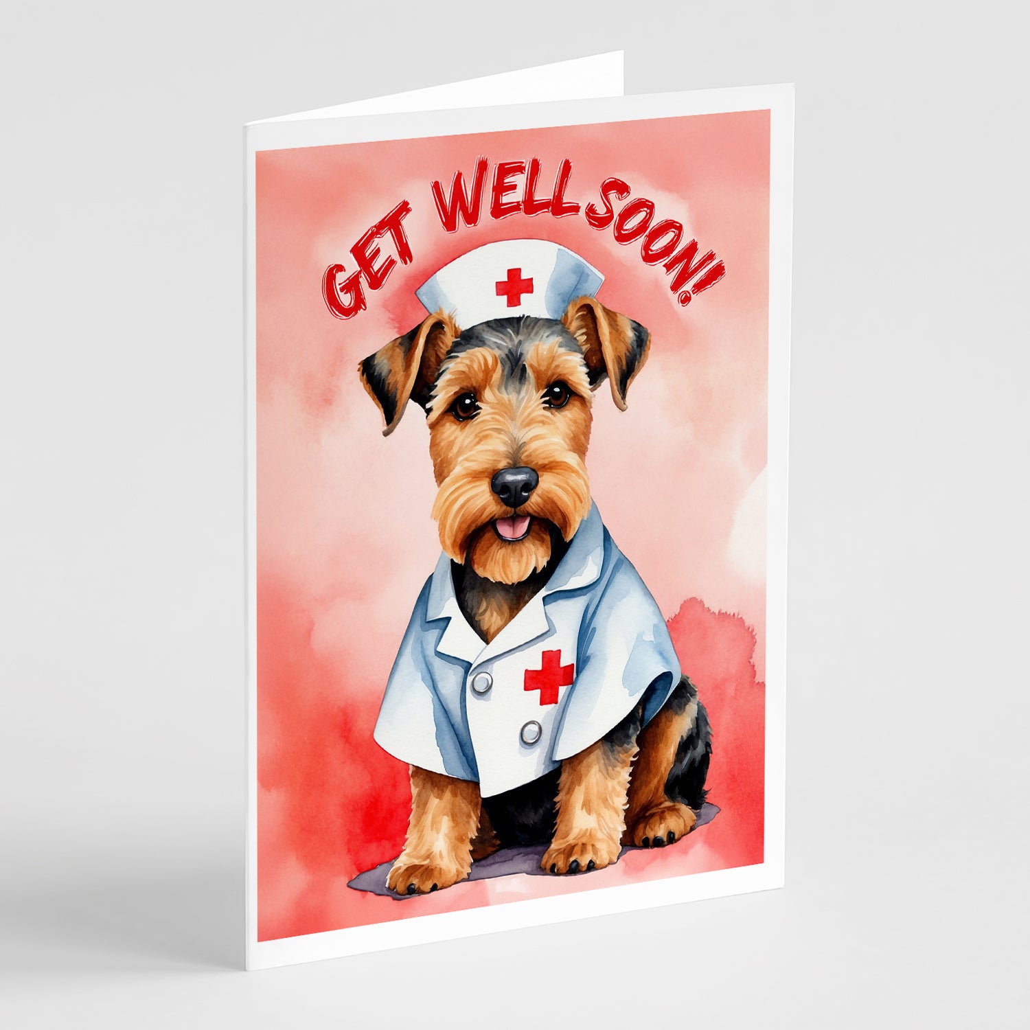 Buy this Welsh Terrier Get Well Soon Greeting Cards Pack of 8