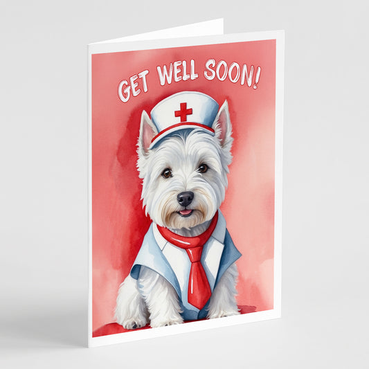 Buy this Westie Get Well Soon Greeting Cards Pack of 8