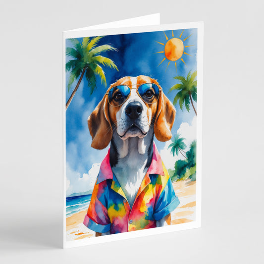 Buy this Beagle Summer Beach Time Greeting Cards Pack of 8