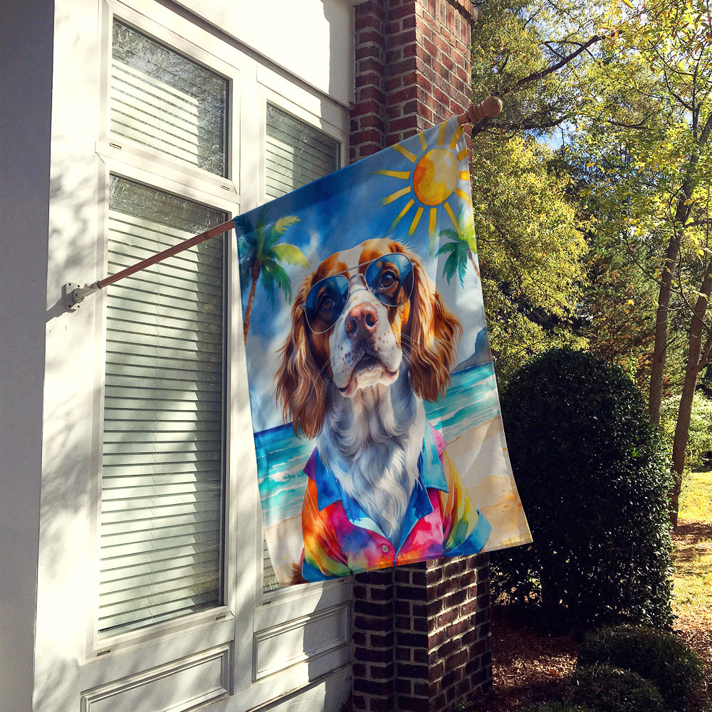 Brittany Summer Beach Time House Flag