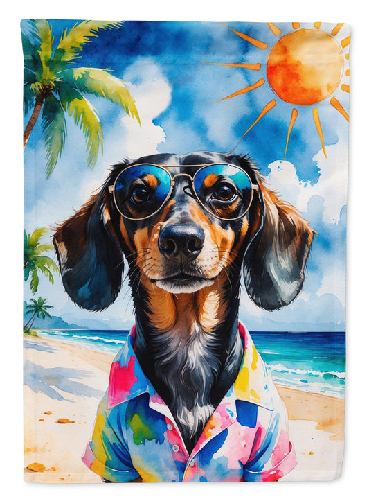 Buy this Dachshund Summer Beach Time Garden Flag