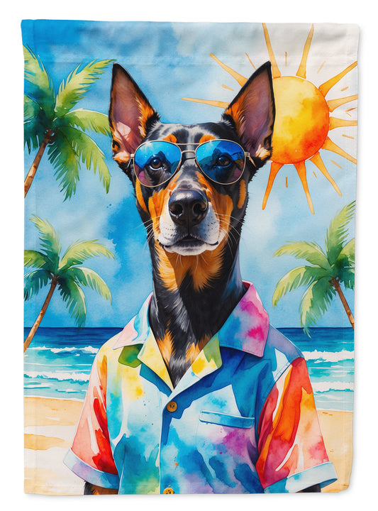Buy this Doberman Pinscher Summer Beach Time Garden Flag
