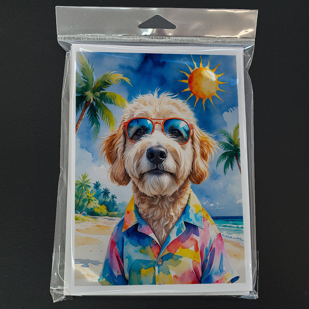 GoldendoodleSummer Beach Time Greeting Cards Pack of 8