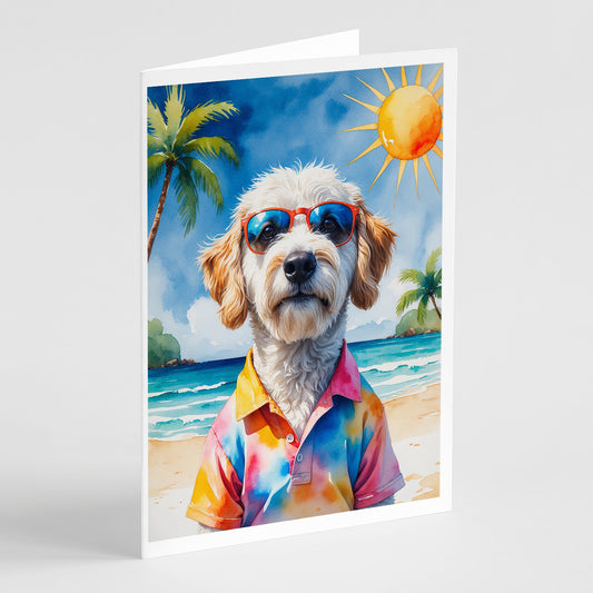 Buy this Labradoodle Summer Beach Time Greeting Cards Pack of 8
