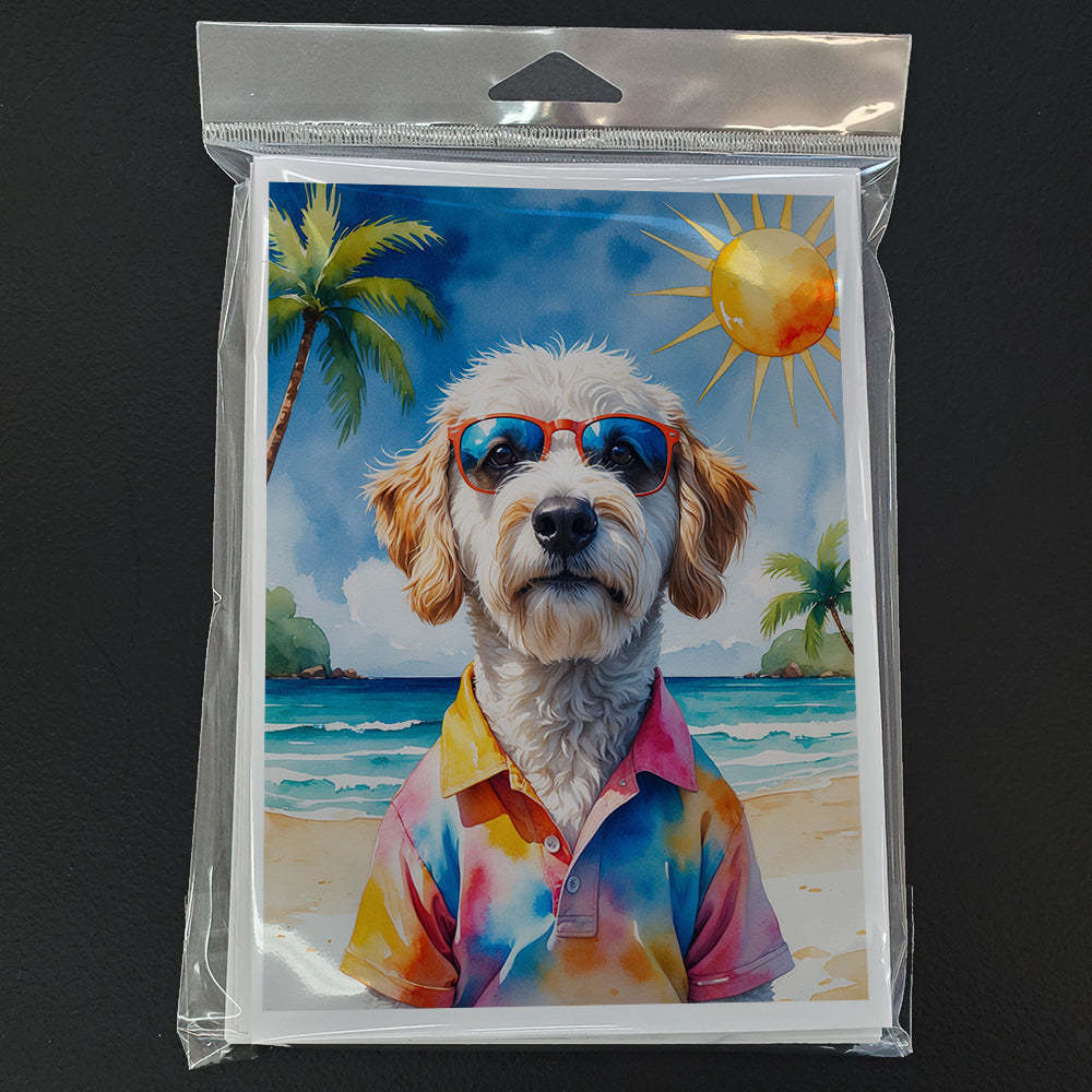 Labradoodle Summer Beach Time Greeting Cards Pack of 8