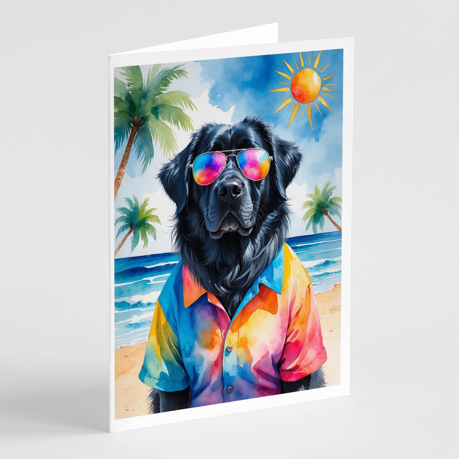 Buy this Newfoundland Summer Beach Time Greeting Cards Pack of 8