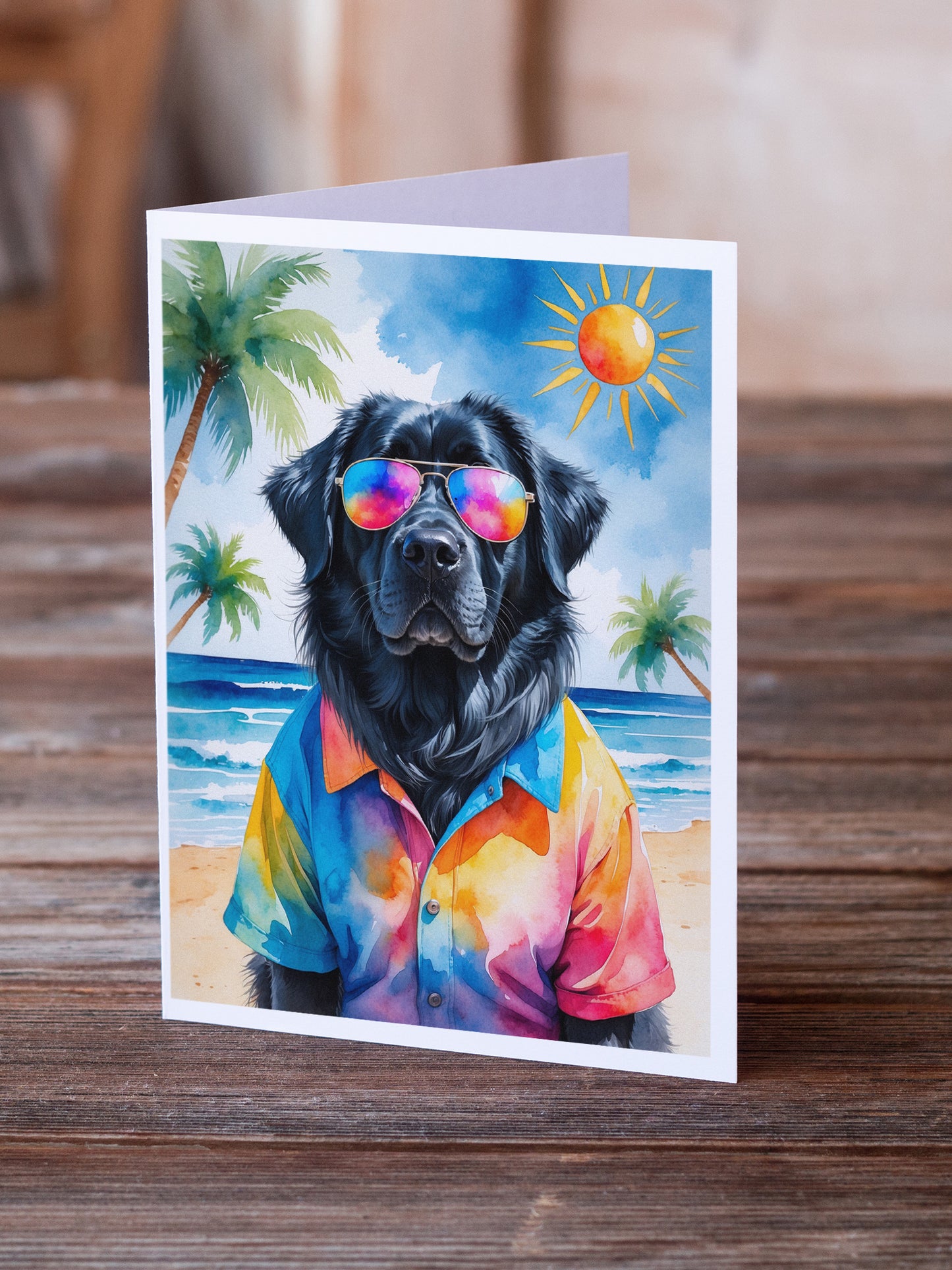 Newfoundland Summer Beach Time Greeting Cards Pack of 8