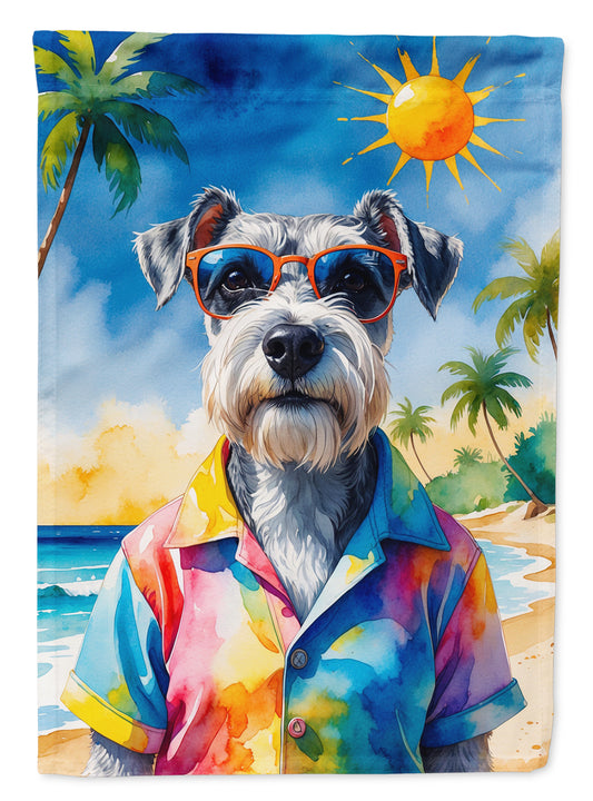Buy this Schnauzer Summer Beach Time Garden Flag
