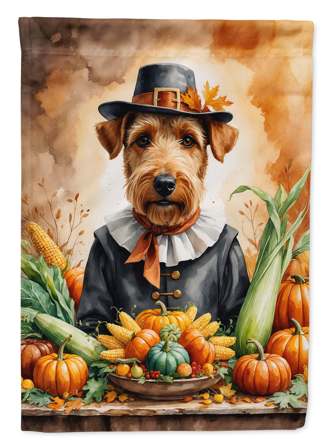 Buy this Airedale Terrier Thanksgiving House Flag