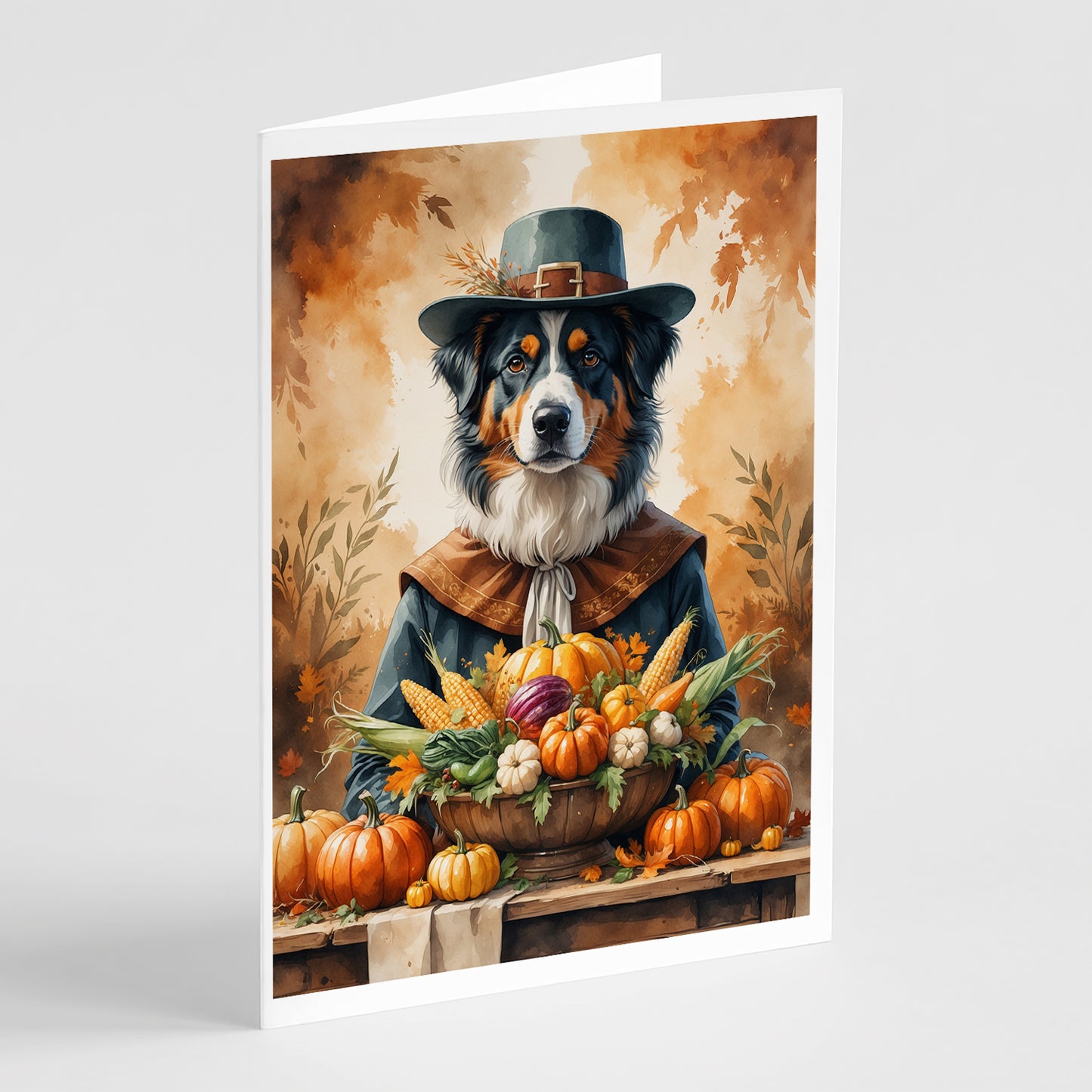 Buy this Australian Shepherd Thanksgiving Greeting Cards Pack of 8