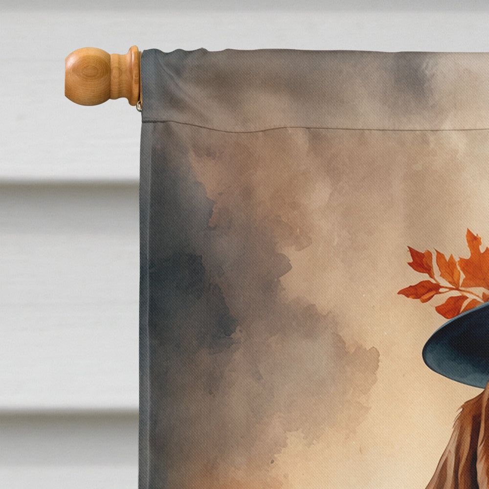 Basset Hound Thanksgiving House Flag