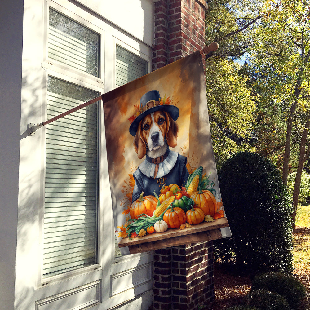 Beagle Thanksgiving House Flag