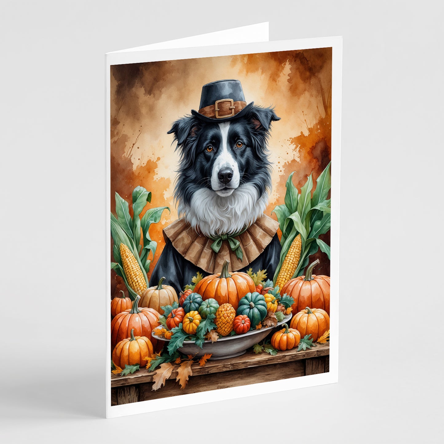 Buy this Border Collie Thanksgiving Greeting Cards Pack of 8
