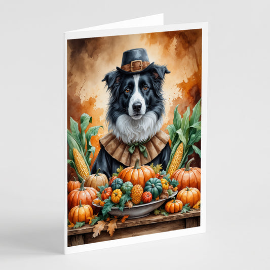 Buy this Border Collie Thanksgiving Greeting Cards Pack of 8