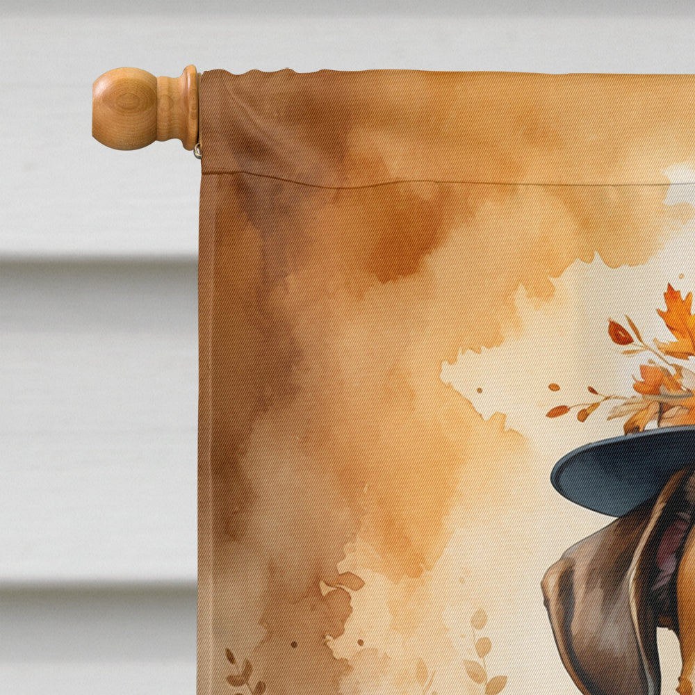 Boxer Thanksgiving House Flag