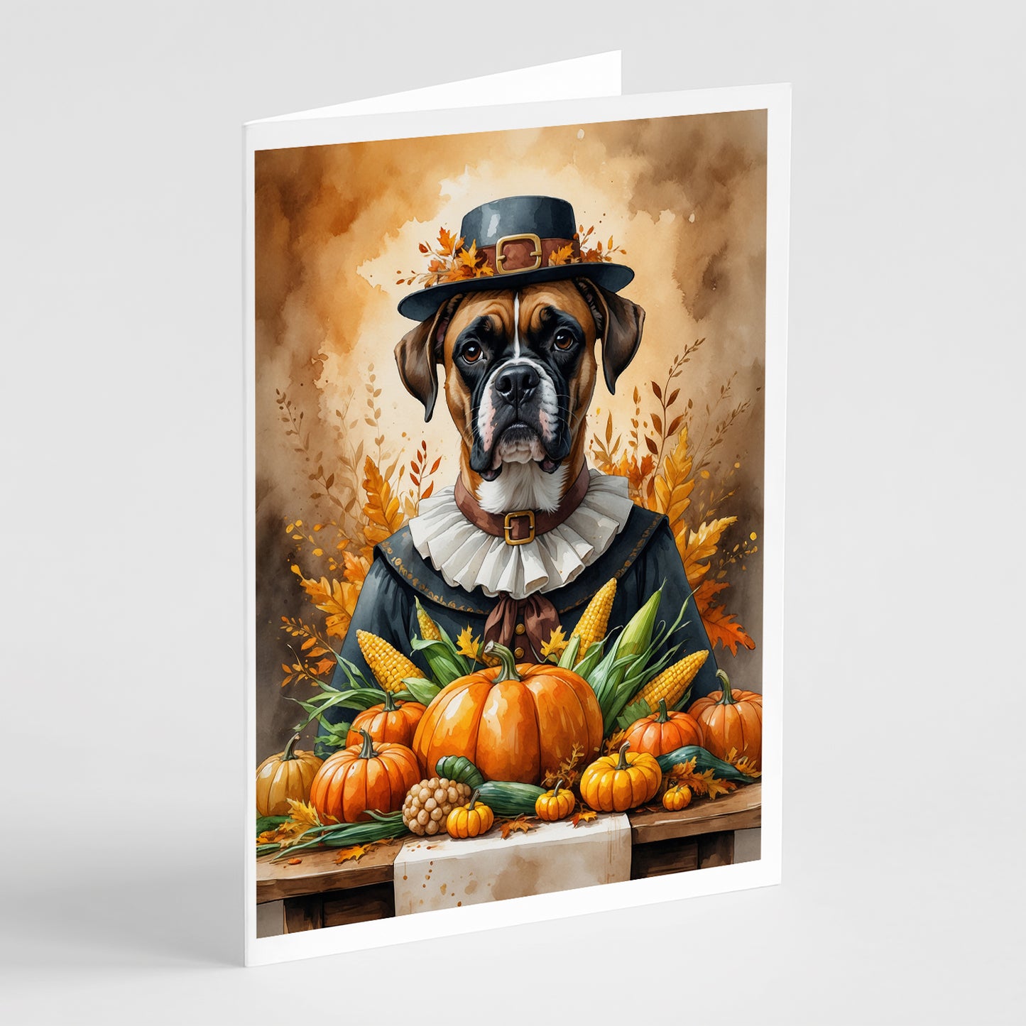 Buy this Boxer Thanksgiving Greeting Cards Pack of 8
