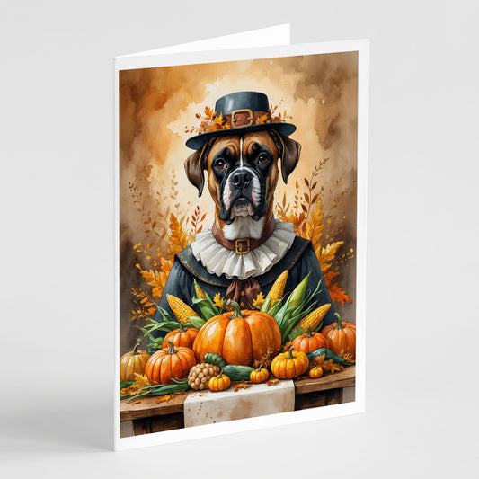 Buy this Boxer Thanksgiving Greeting Cards Pack of 8