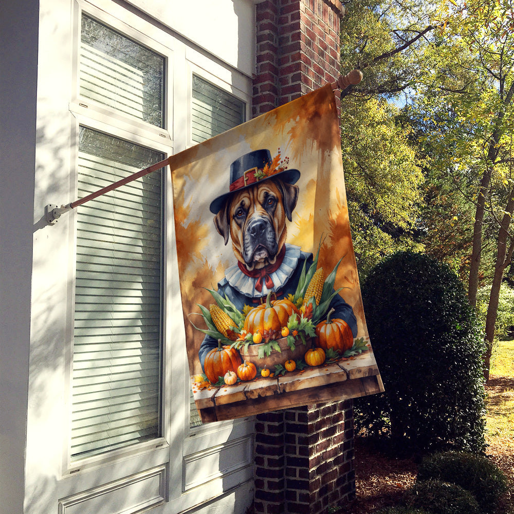 Bullmastiff Thanksgiving House Flag