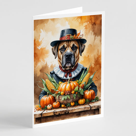 Buy this Bullmastiff Thanksgiving Greeting Cards Pack of 8