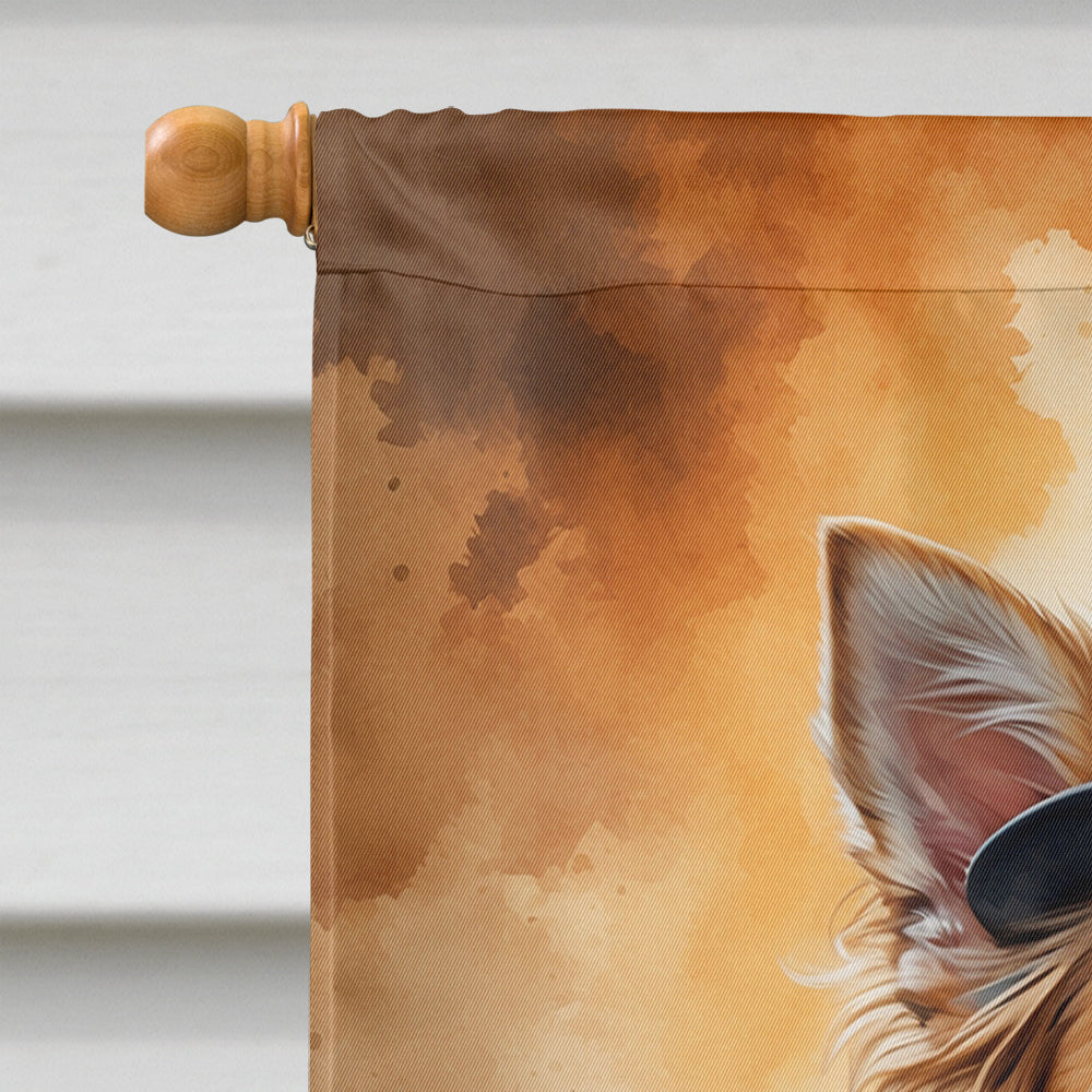 Chihuahua Thanksgiving House Flag