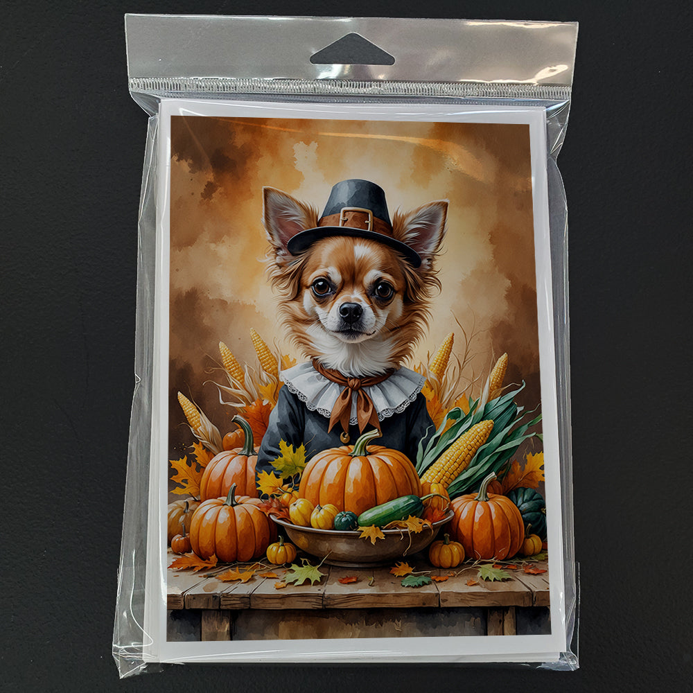 Chihuahua Thanksgiving Greeting Cards Pack of 8