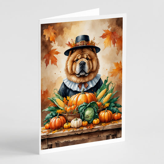 Buy this Chow Chow Thanksgiving Greeting Cards Pack of 8