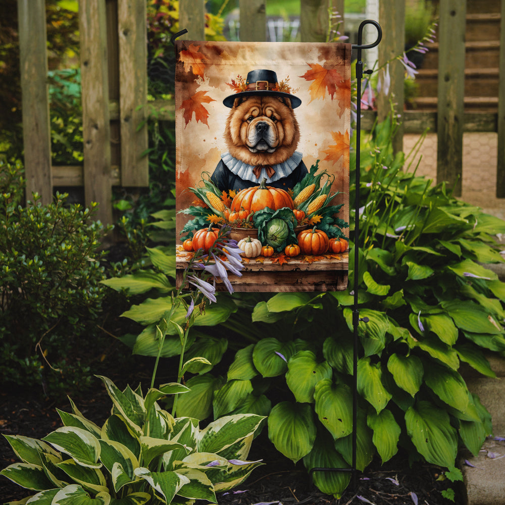 Chow Chow Thanksgiving Garden Flag