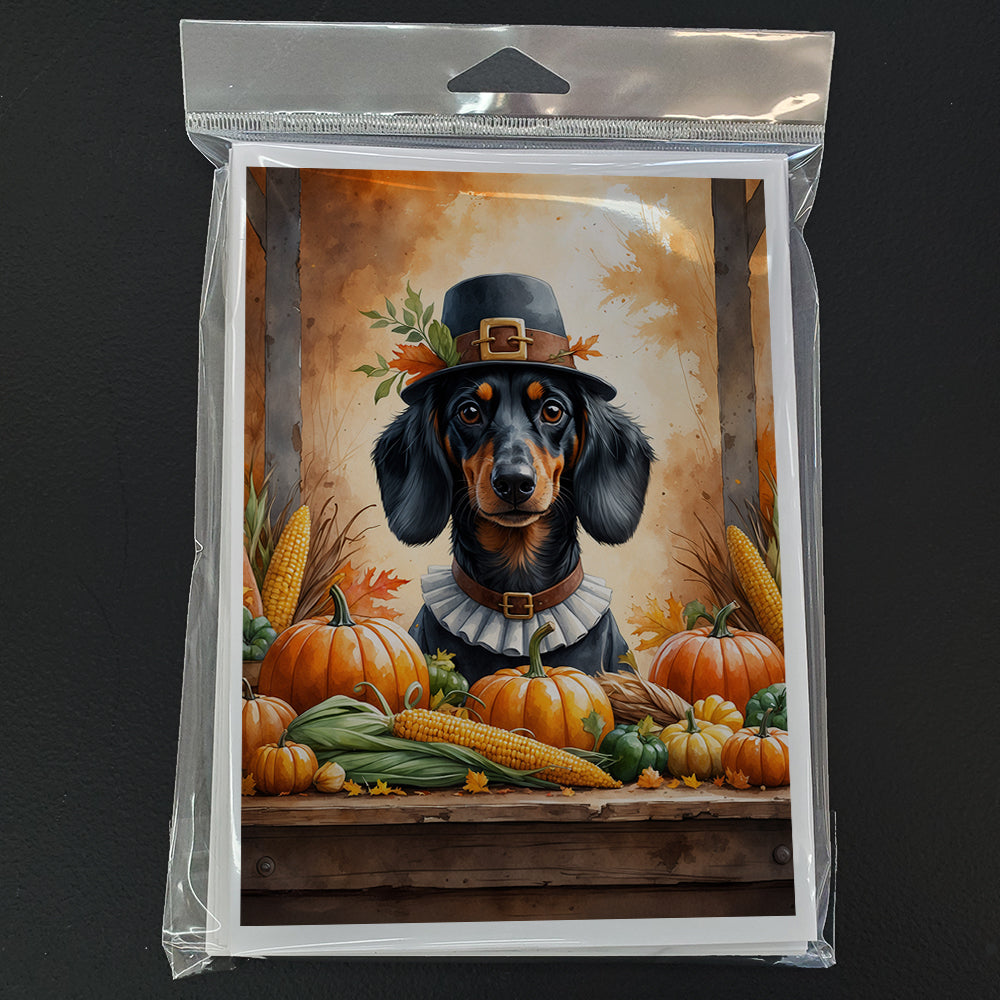 Dachshund Thanksgiving Greeting Cards Pack of 8