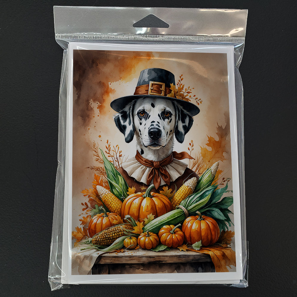 Dalmatian Thanksgiving Greeting Cards Pack of 8