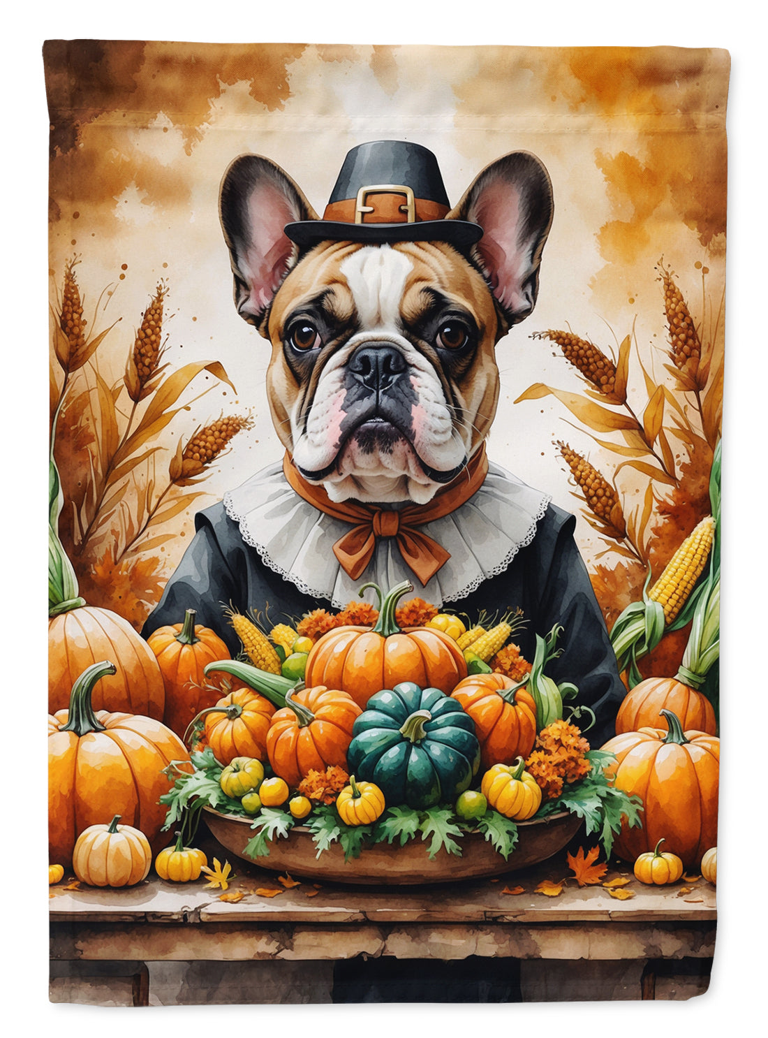 Buy this French Bulldog Thanksgiving House Flag