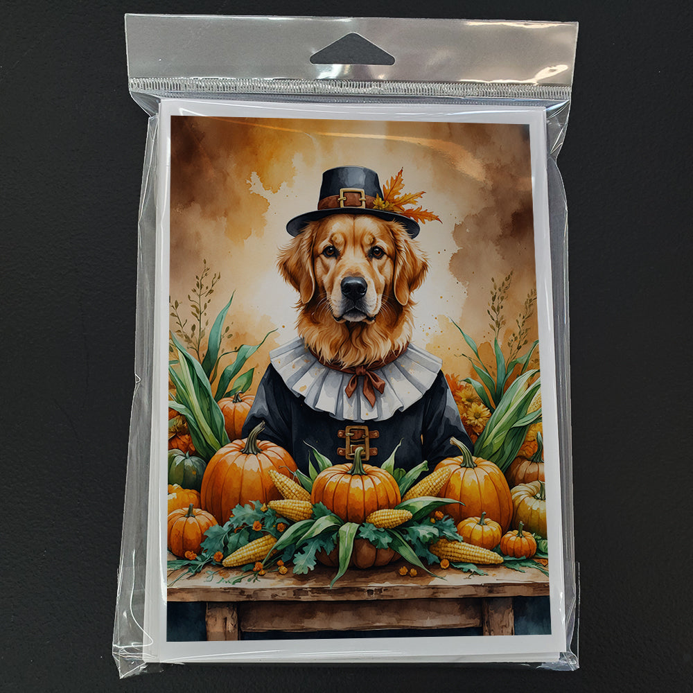 Golden Retriever Thanksgiving Greeting Cards Pack of 8