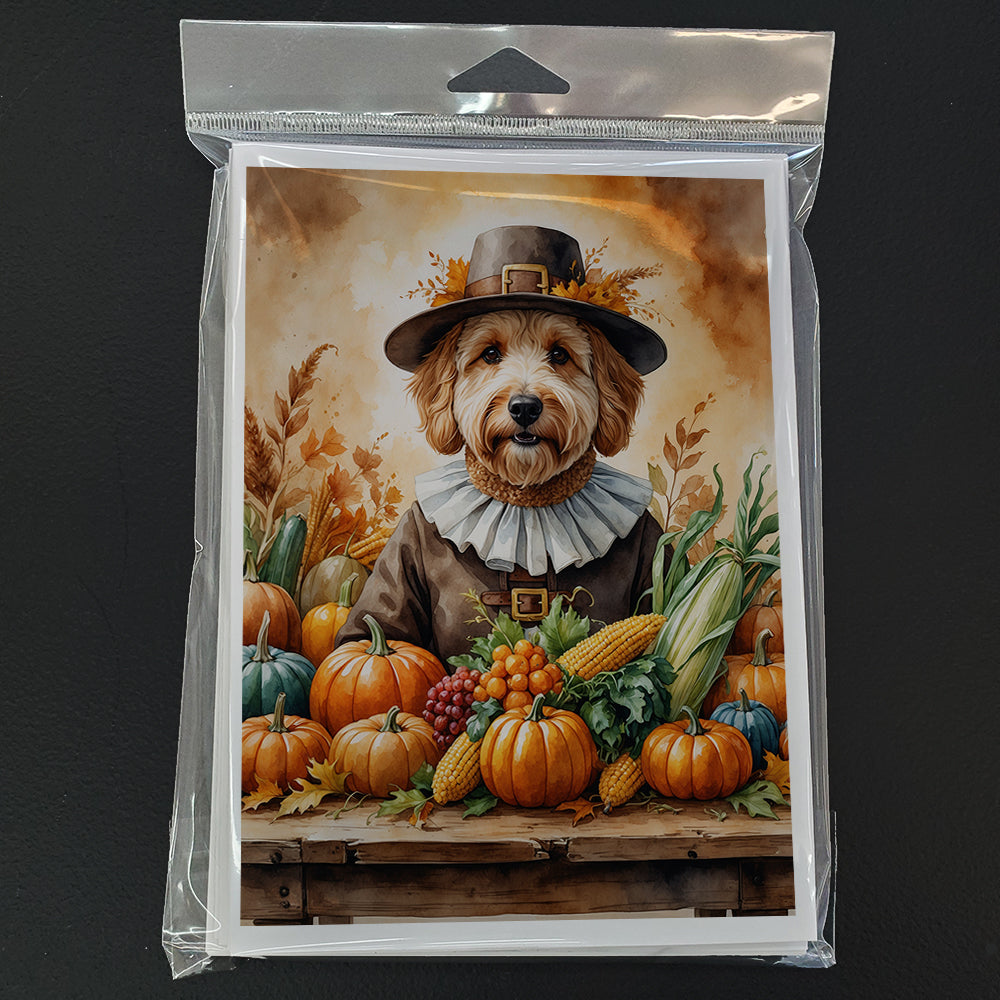 Goldendoodle Thanksgiving Greeting Cards Pack of 8