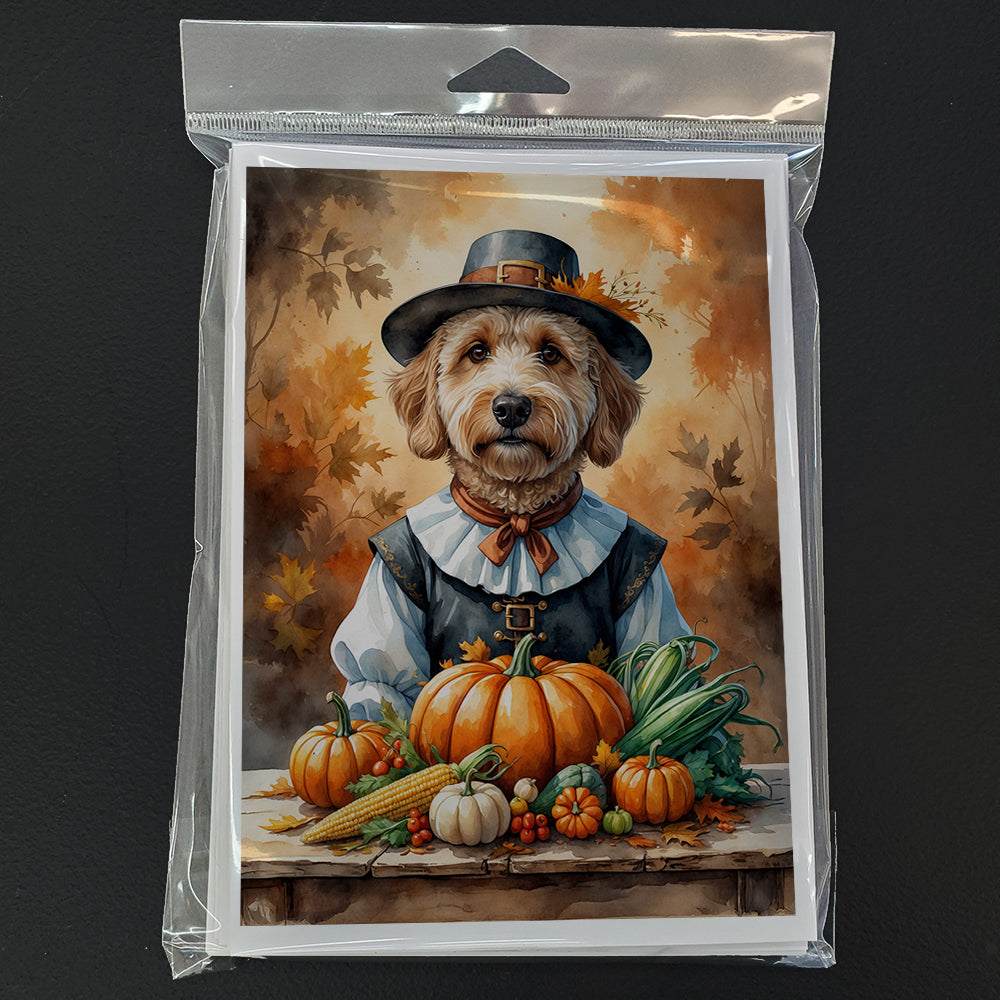 Labradoodle Thanksgiving Greeting Cards Pack of 8