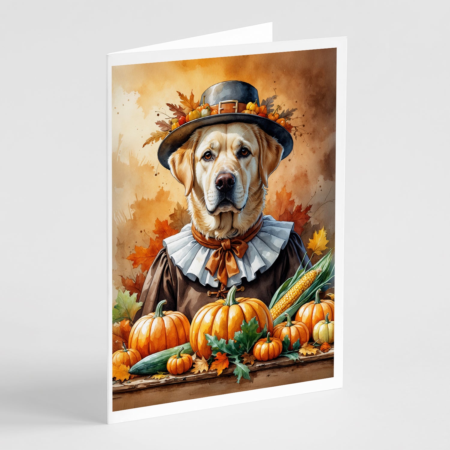 Buy this Yellow Labrador Retriever Thanksgiving Greeting Cards Pack of 8