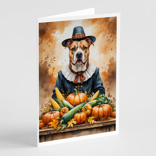 Buy this Pit Bull Terrier Thanksgiving Greeting Cards Pack of 8
