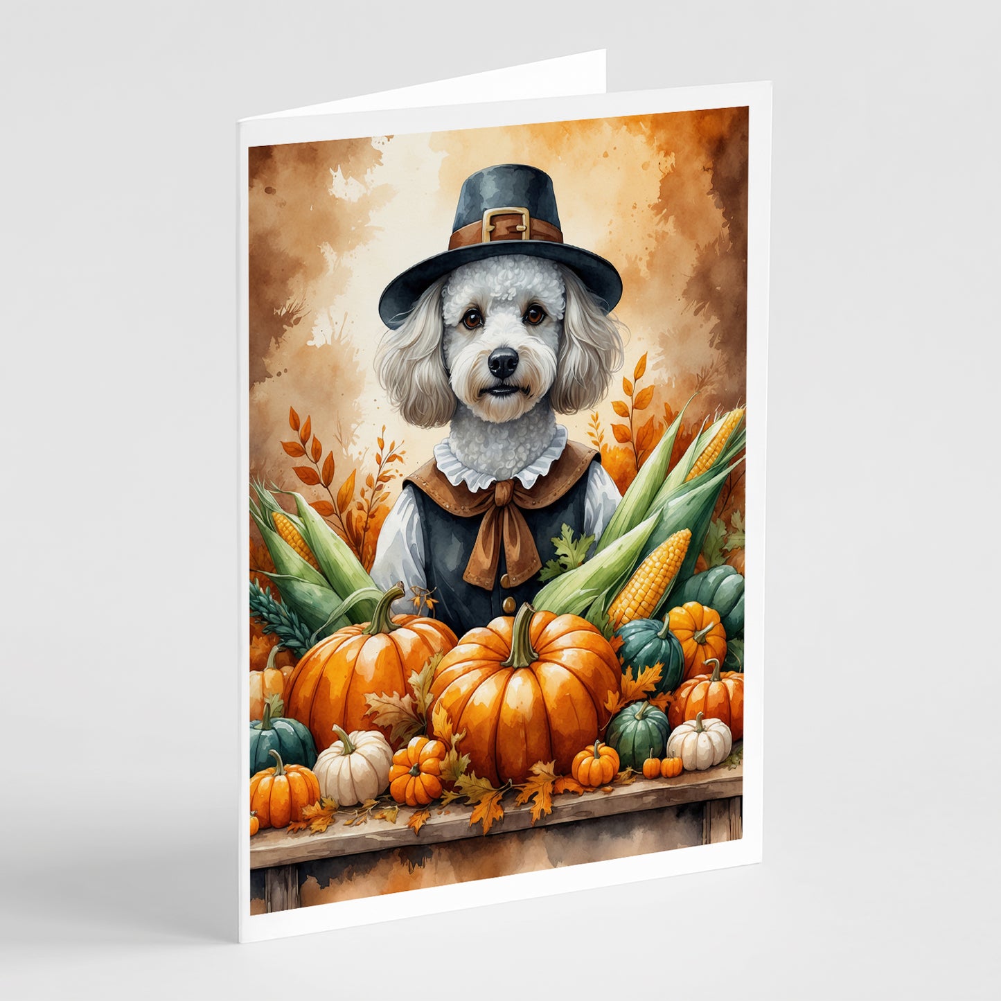 Buy this White Poodle Thanksgiving Greeting Cards Pack of 8
