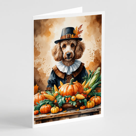 Buy this Poodle Thanksgiving Greeting Cards Pack of 8