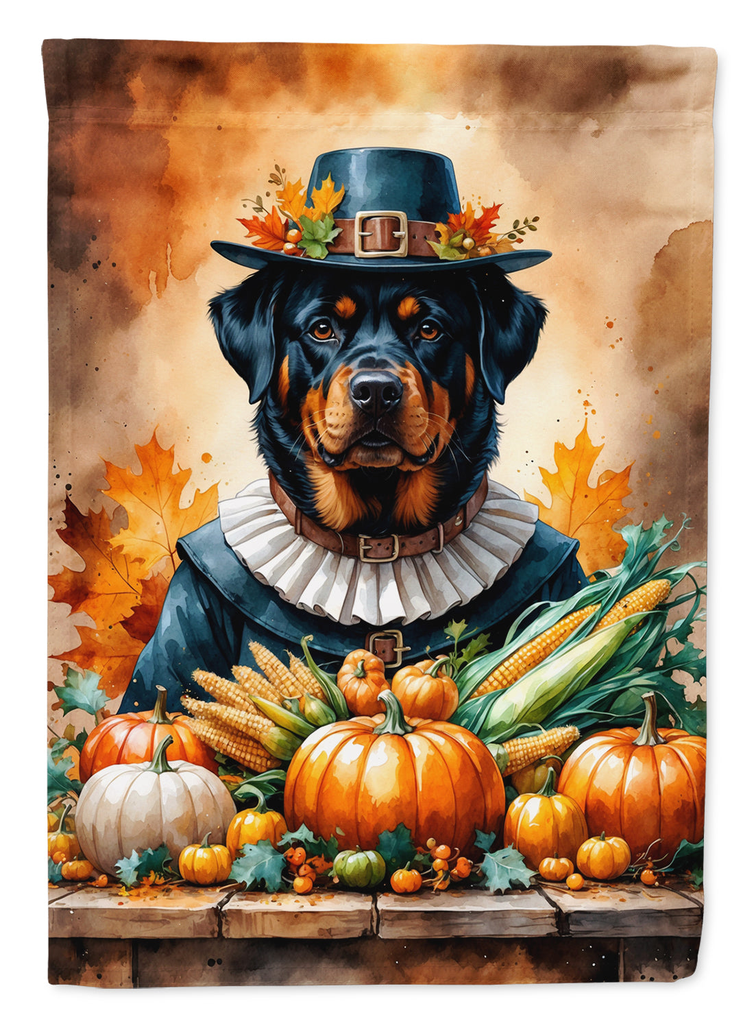 Buy this Rottweiler Thanksgiving Garden Flag